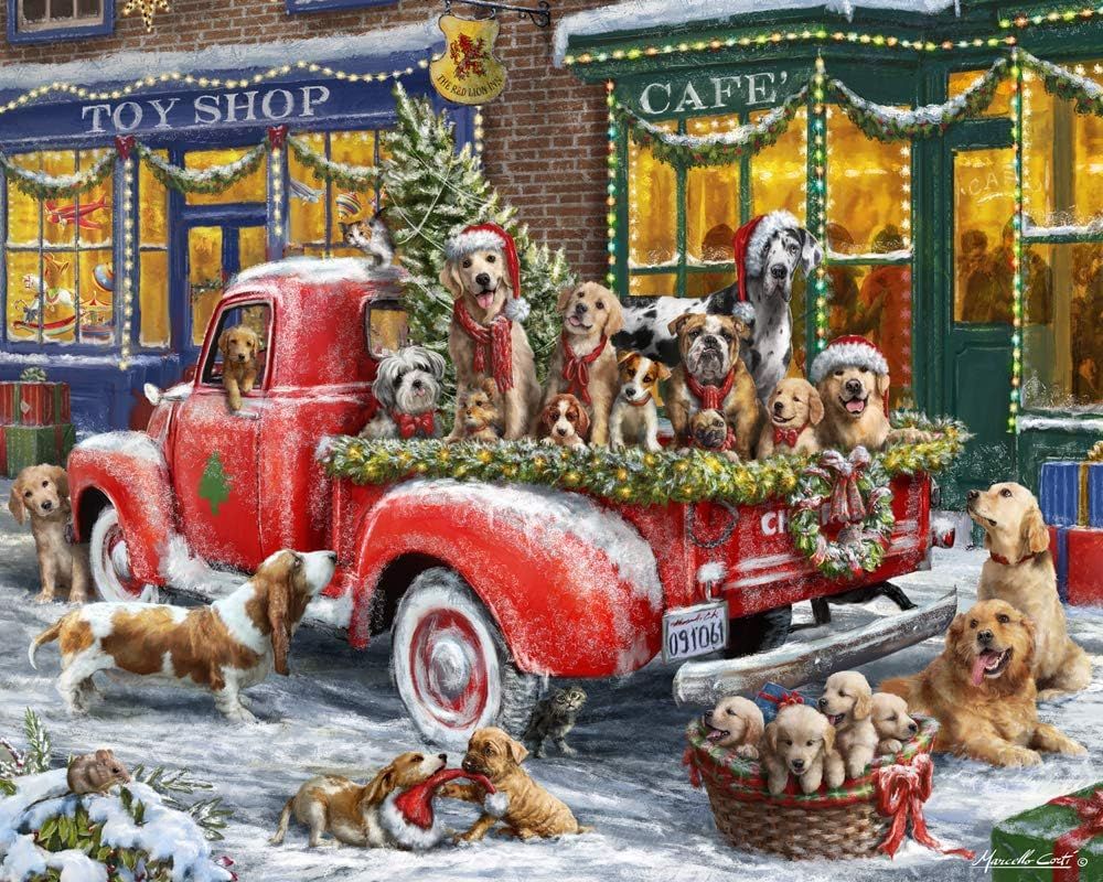 Vermont Christmas Company Doggone Christmas Jigsaw Puzzle 1000 Piece | Amazon (US)