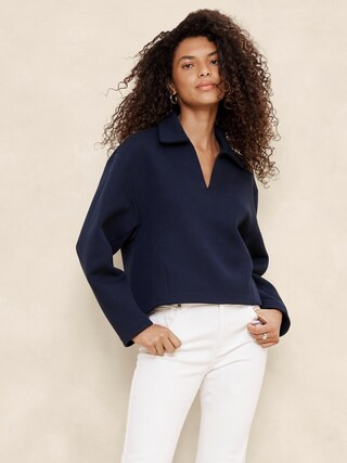 Scuba Popover Sweatshirt | Banana Republic Factory