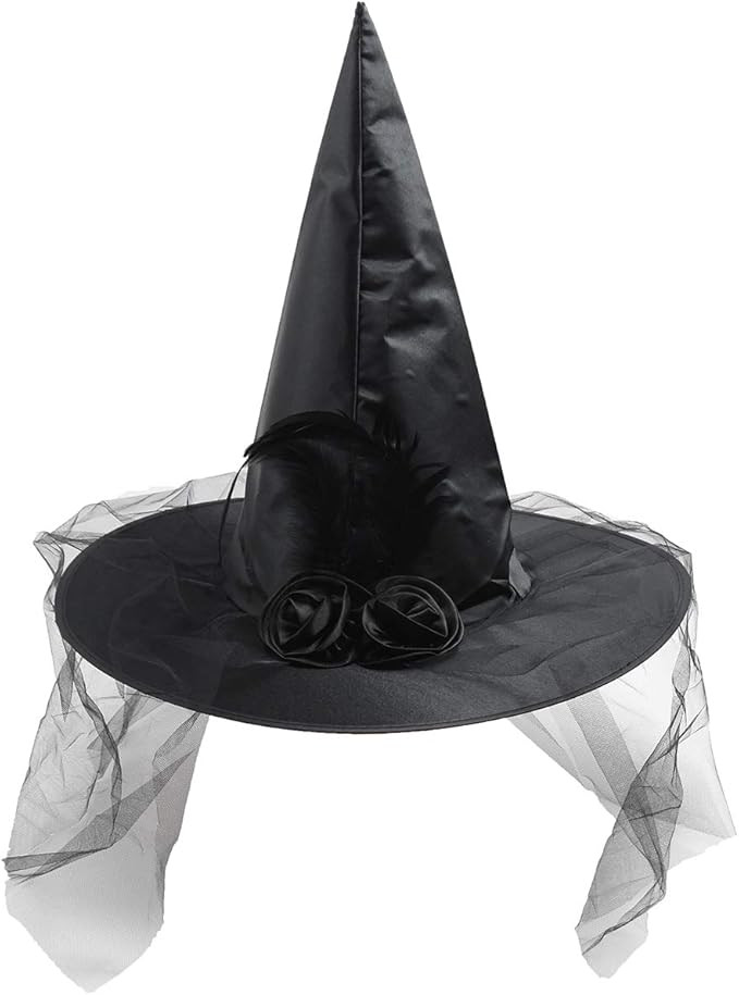 Halloween Witch Hat Costume Accessory Women Hats for Halloween Party Cosplay | Amazon (US)