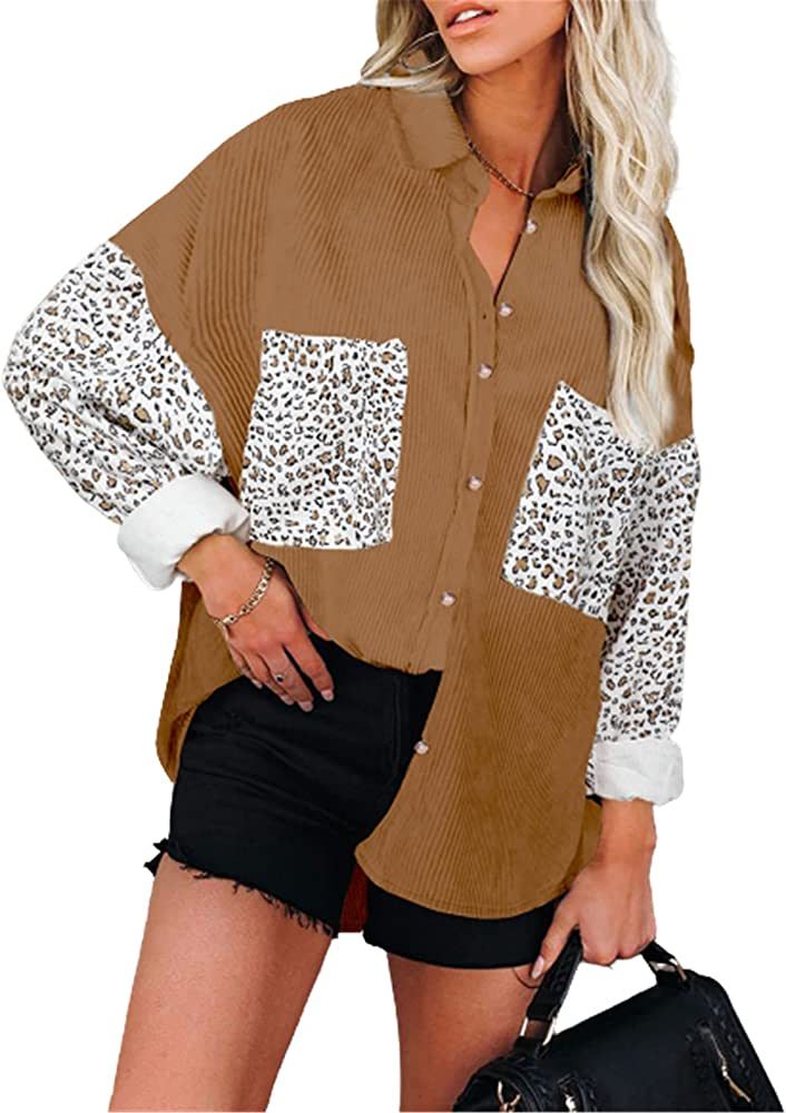 AlvaQ Women Vintage Long Sleeves Button Down Fitted Denim Jean Outwear Jackets | Amazon (US)