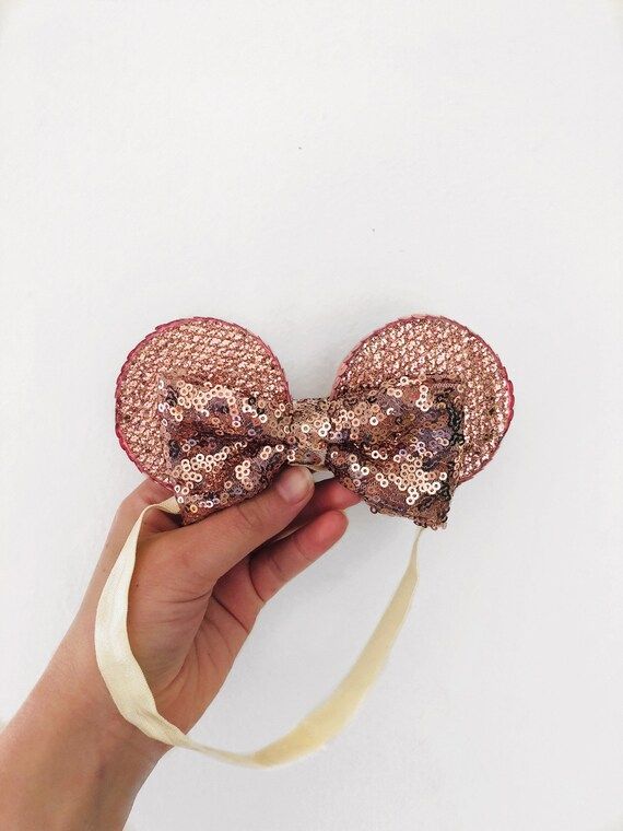 Baby and Toddler Size Rose Gold Mouse Ears | Etsy | Etsy (US)