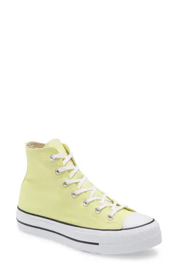 Converse Chuck Taylor® All Star® Lift High Top Platform Sneaker in Zitron/White/Black at Nordstrom Rack, Size 8 | Nordstrom Rack