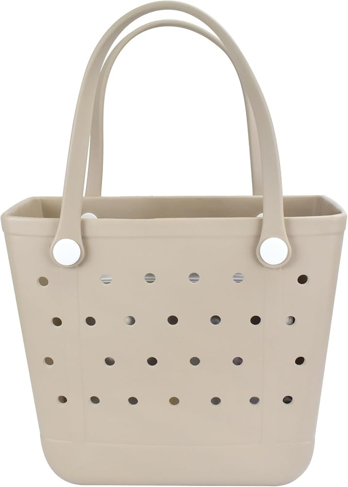 Lightweight Rubber Beach Bag X Large Tote Bag for Waterproof, Durable Open Handbag for Boat Pool ... | Amazon (US)