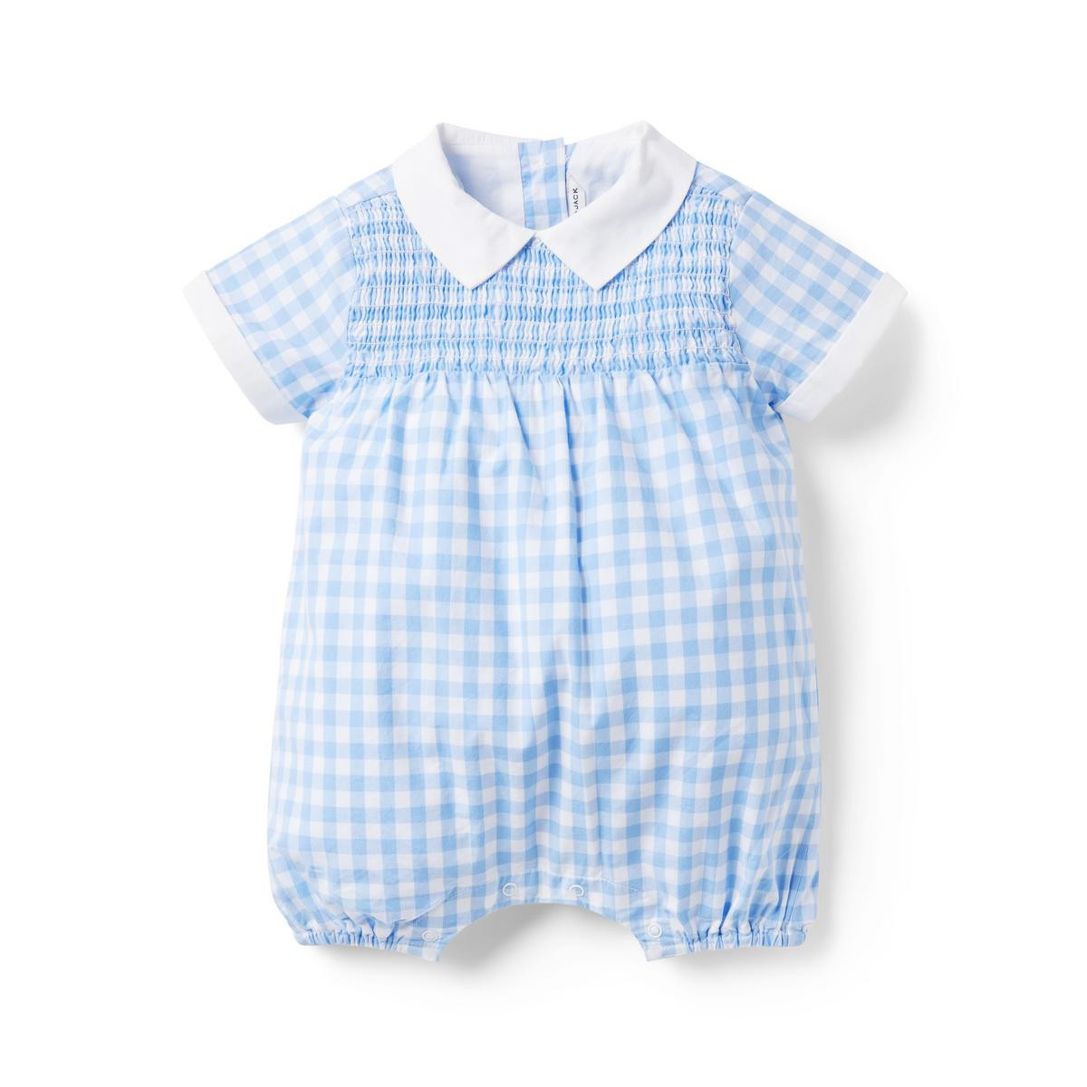 Baby Gingham Smocked Romper | Janie and Jack