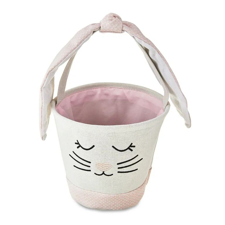Easter Round Pink Bunny Basket, by Way To Celebrate | Walmart (US)