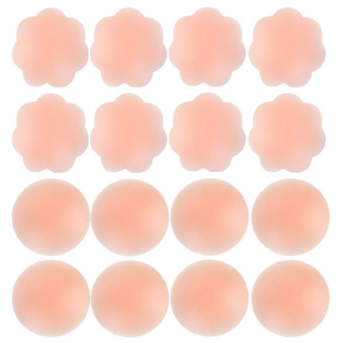 NippleCovers, Invisible Reusable Nipple Covers Adhesive Silicone Nippleless Covers Breast Pasties... | Amazon (US)