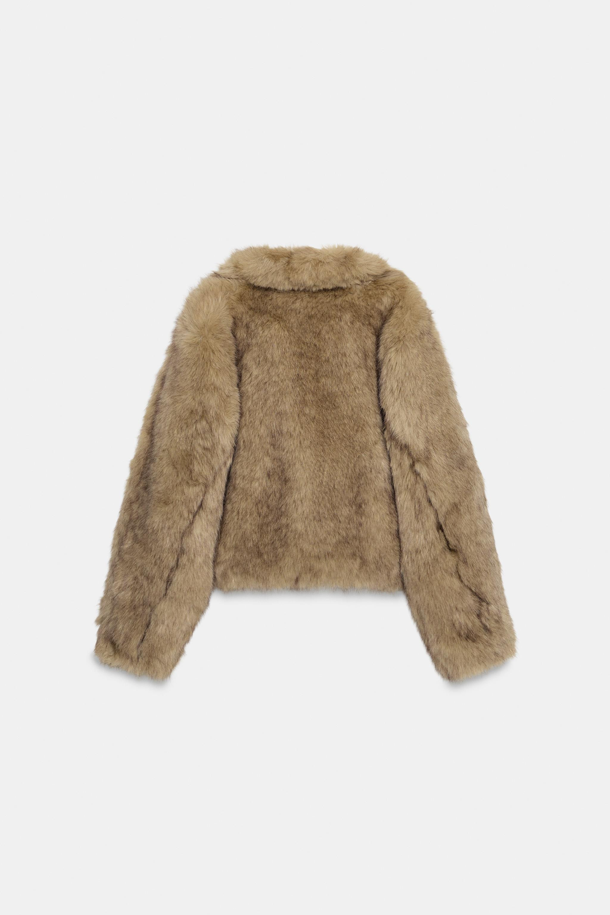 FAUX FUR SHORT COAT | Zara US
