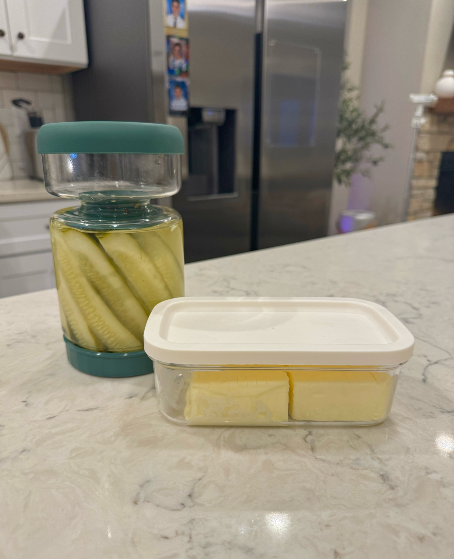 My favorite Pickle Jar & Butter Dish ✨ This keeps everything mess free and organized! 

#LTKfamily #LTKfindsunder50 #LTKhome