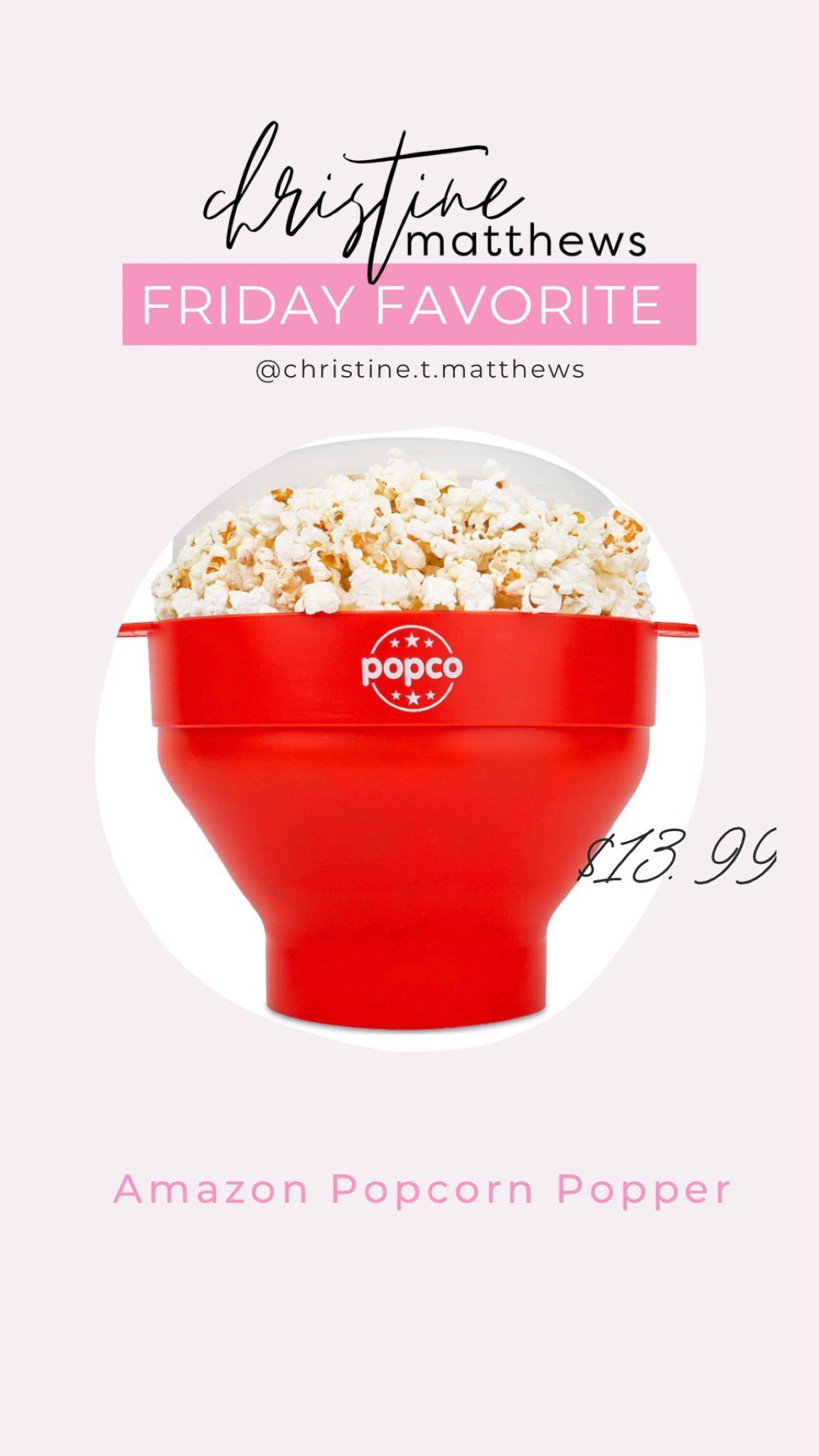 This weeks friday fave is my super easy popcorn maker! 