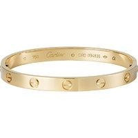 Cartier LOVE 18ct yellow-gold bracelet, Size: 19CM, yellow | Selfridges