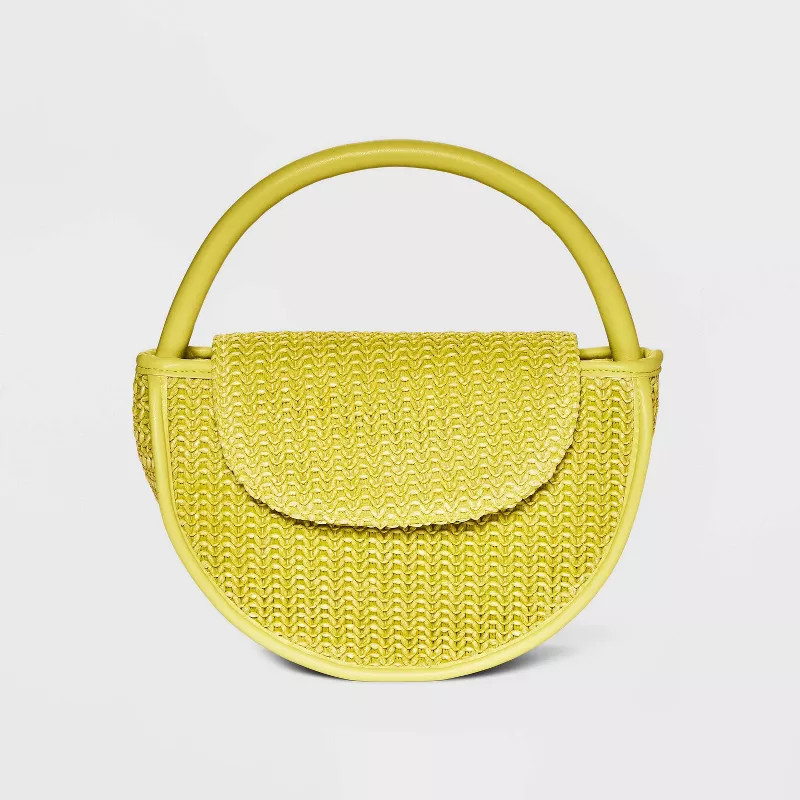 Rounded Structured Mini Handbag - Future Collective™ with Alani Noelle Lime | Target