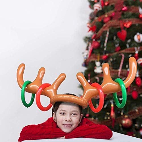 Inflatable Reindeer Antler Ring Toss Game,Christmas Xmas Tree Throwing Ring Toss Game,Headband Infla | Amazon (CA)