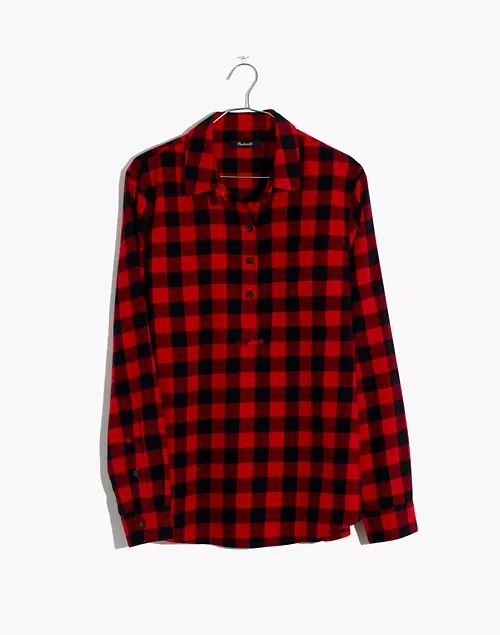 Flannel Popover Shirt in Buffalo Check | Madewell