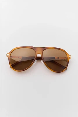 Tortoise Polarized Aviator Sunglasses | Avara