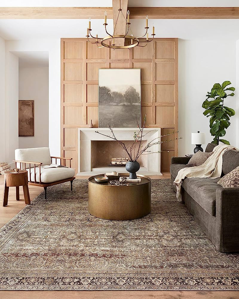 Loloi II Layla Collection LAY-03 Traditional Olive/Charcoal 2'-6" x 7'-6" Runner Rug | Amazon (US)