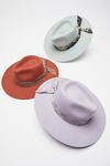 UO Ribbon Trim Flat Brim Felt Fedora | Urban Outfitters (US and RoW)