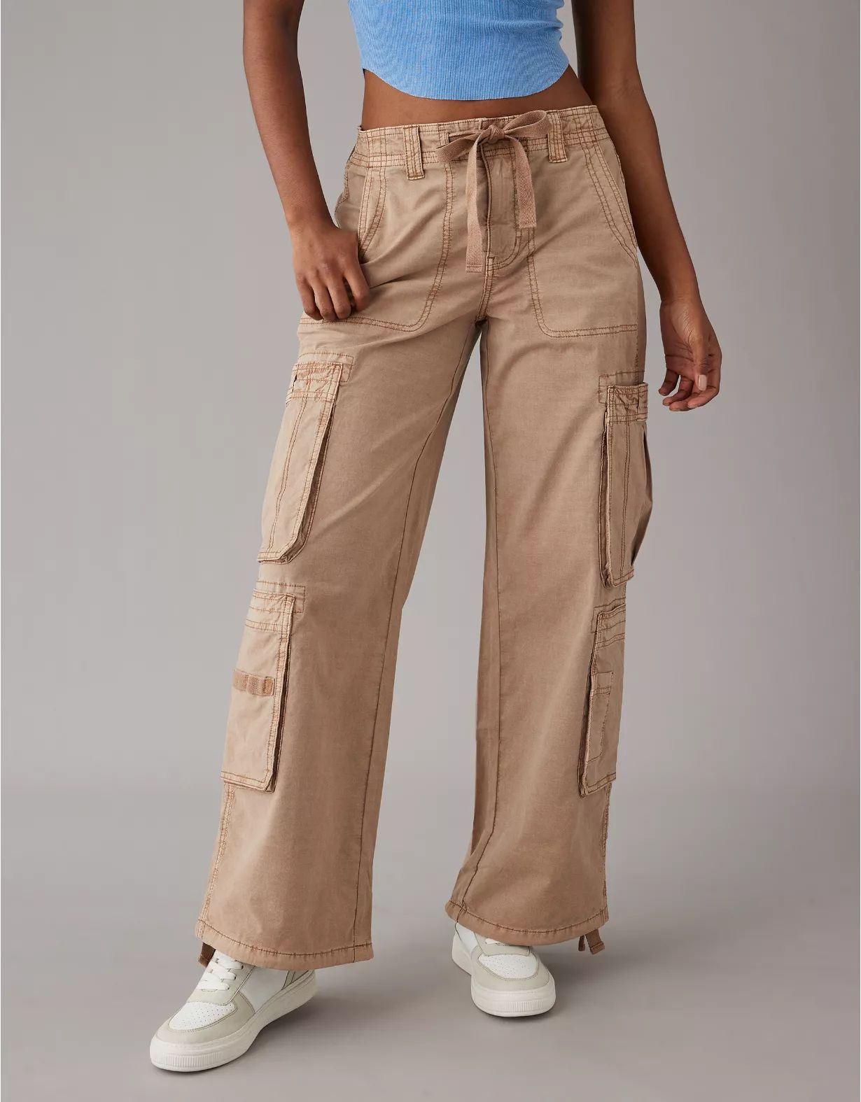AE Snappy Stretch Convertible Baggy Cargo Pant | American Eagle Outfitters (US & CA)