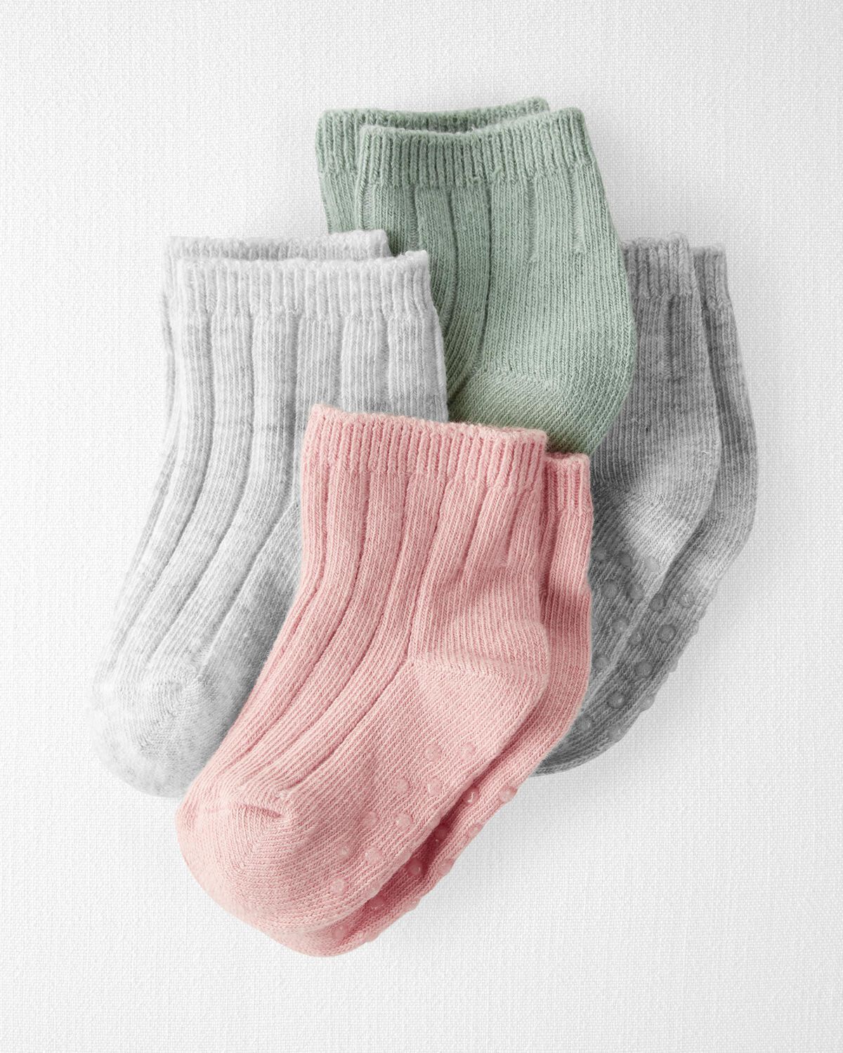 Multi Toddler 4-Pack No-Slip Socks  | carters.com | Carter's