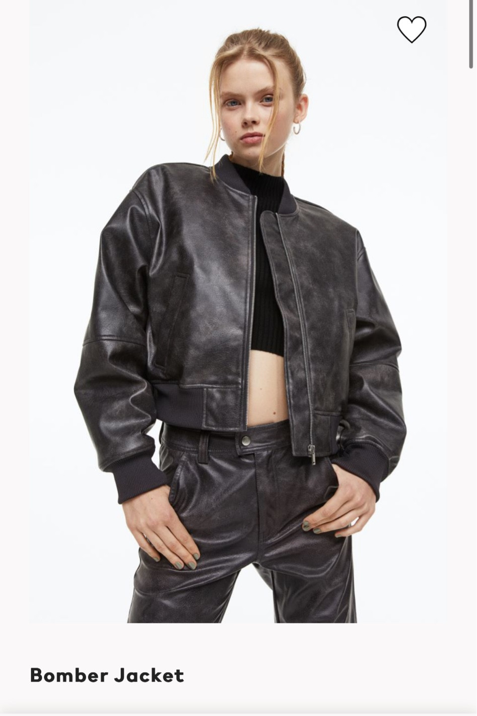 VIRAL LEATHER BOMBER 

#LTKSeasonal #LTKFind #LTKstyletip