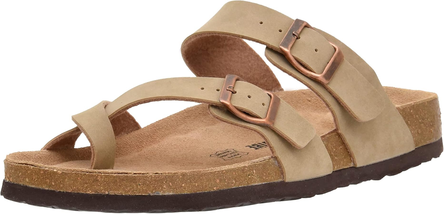 CUSHIONAIRE Women's Luna Cork Footbed Sandal With +Comfort | Amazon (US)