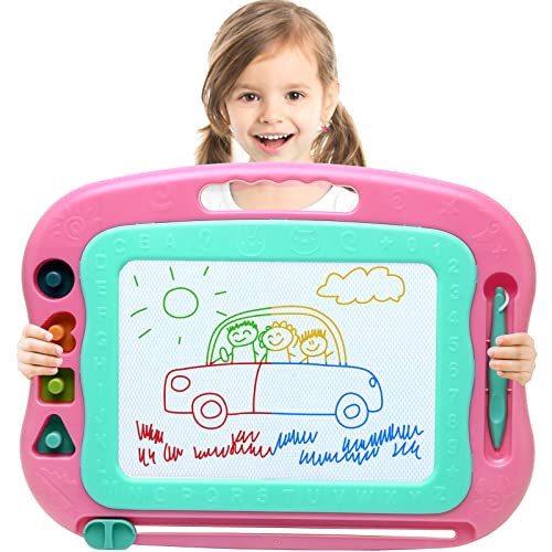 Magnetic Drawing Board Magna Kids Doodle Board,Toddler Toys for Girls Boys 3 4 5 6 7 Year Old,Large Etch A Gifts Sketch Board Colorful Magnet Erasable Pad | Amazon (US)