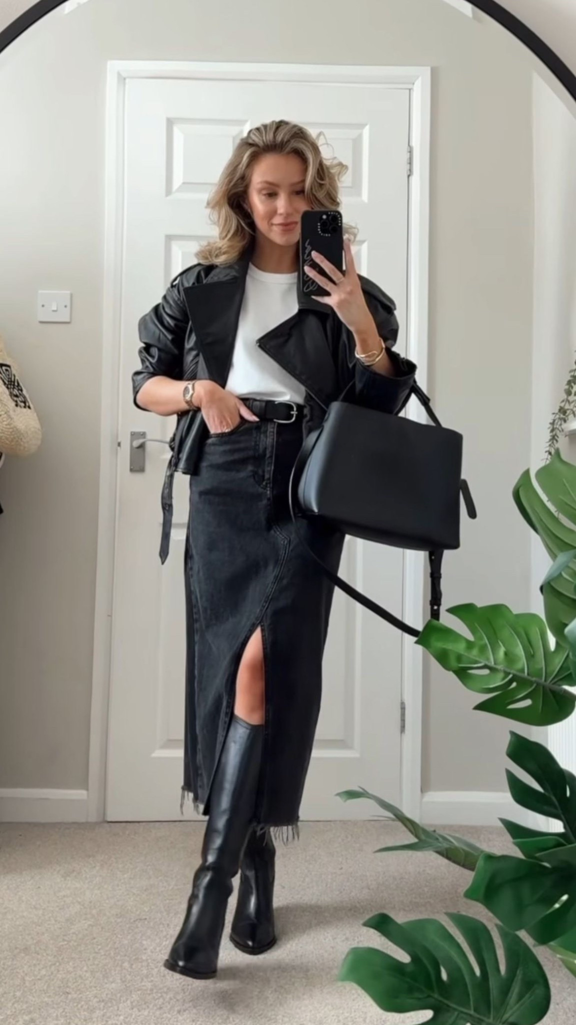 Recreate the look!  Style inspo from Pinterest to your cart! 🖤


#Pinterest style inspo
#Pinterest outfit
#fall denim skirt
#black denim skirt
#long denim skirt with slit 
#fall fashion
#style inspo
#outfit inspo 
#winter fashion
#black handbag
#black purse
#leather handbag 
#tote bag
#black faux leather jacket
#bomber style jacket
#cropped leather jacket 
#fashion inspo
#outfit inspo
#casual style
#casual outfit 
#edgy style 
#work fashion
#office outfit 
#weekend style
#city style 
#mom style 
#errands outfit 
#sports mom outfit 
#casual chic 
#airport outfit 
#travel outfit 
#black knee high boots
#leather boots 
#pointed toe boots
#high heel boots
#ootd
#LTKStyleTip 

#LTKootd #LTKOver40 #LTKmomlife