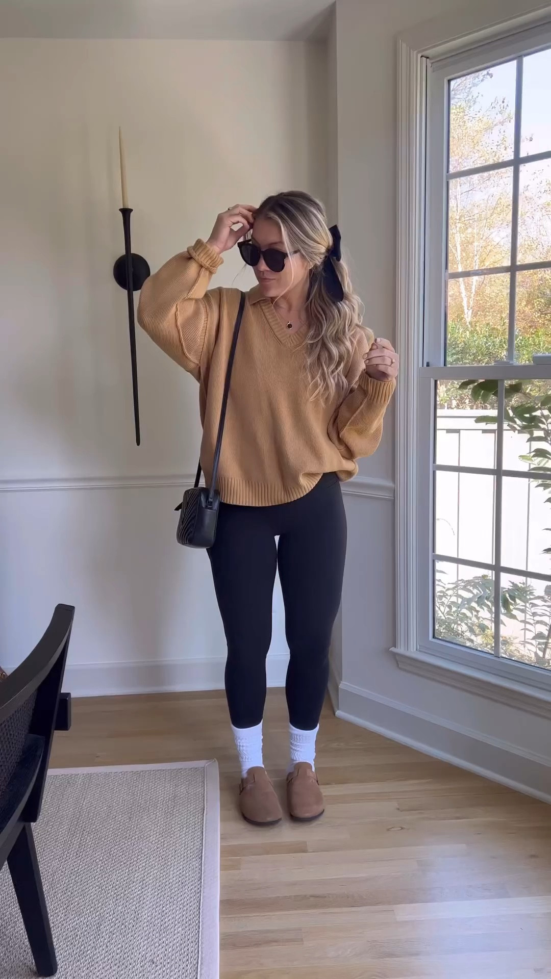 The cutest neutral fall outfit🖤 I have been wearing this bow nonstop! 

#LTKSeasonal #LTKstyletip #LTKHoliday