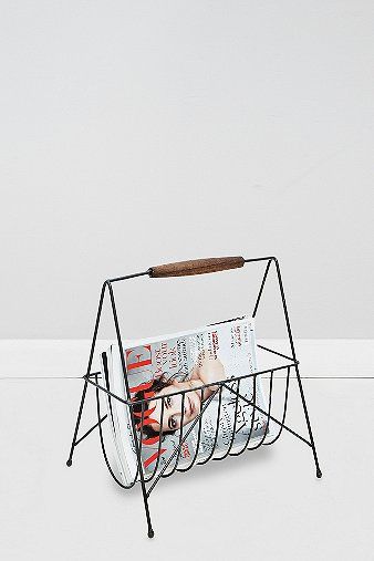 Wood Handle Magazine Holder | Urban Outfitters Scan
