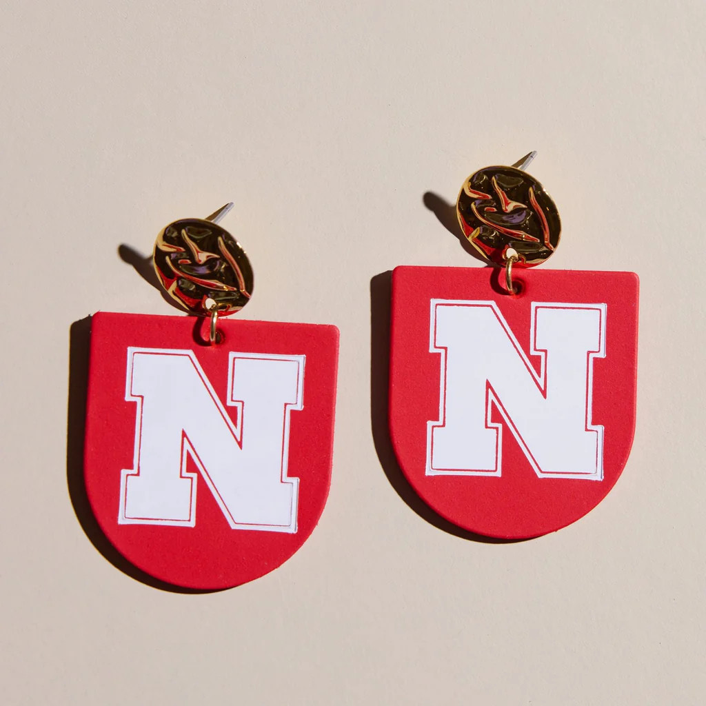 Red University of Nebraska Harpers | Nickel and Suede
