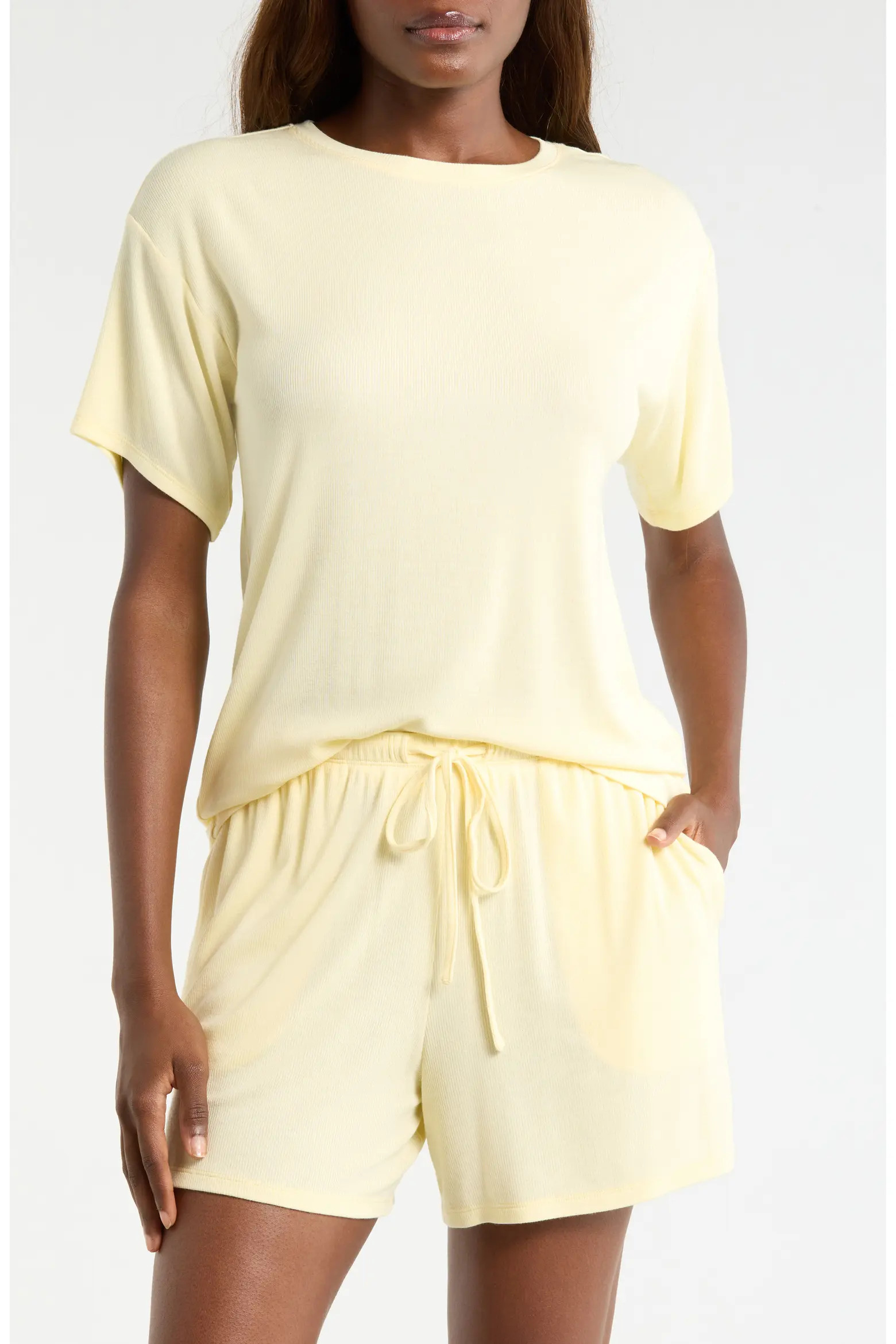 Moonlight Eco Easy Rib Short Pajamas (Women) | Nordstrom | Nordstrom