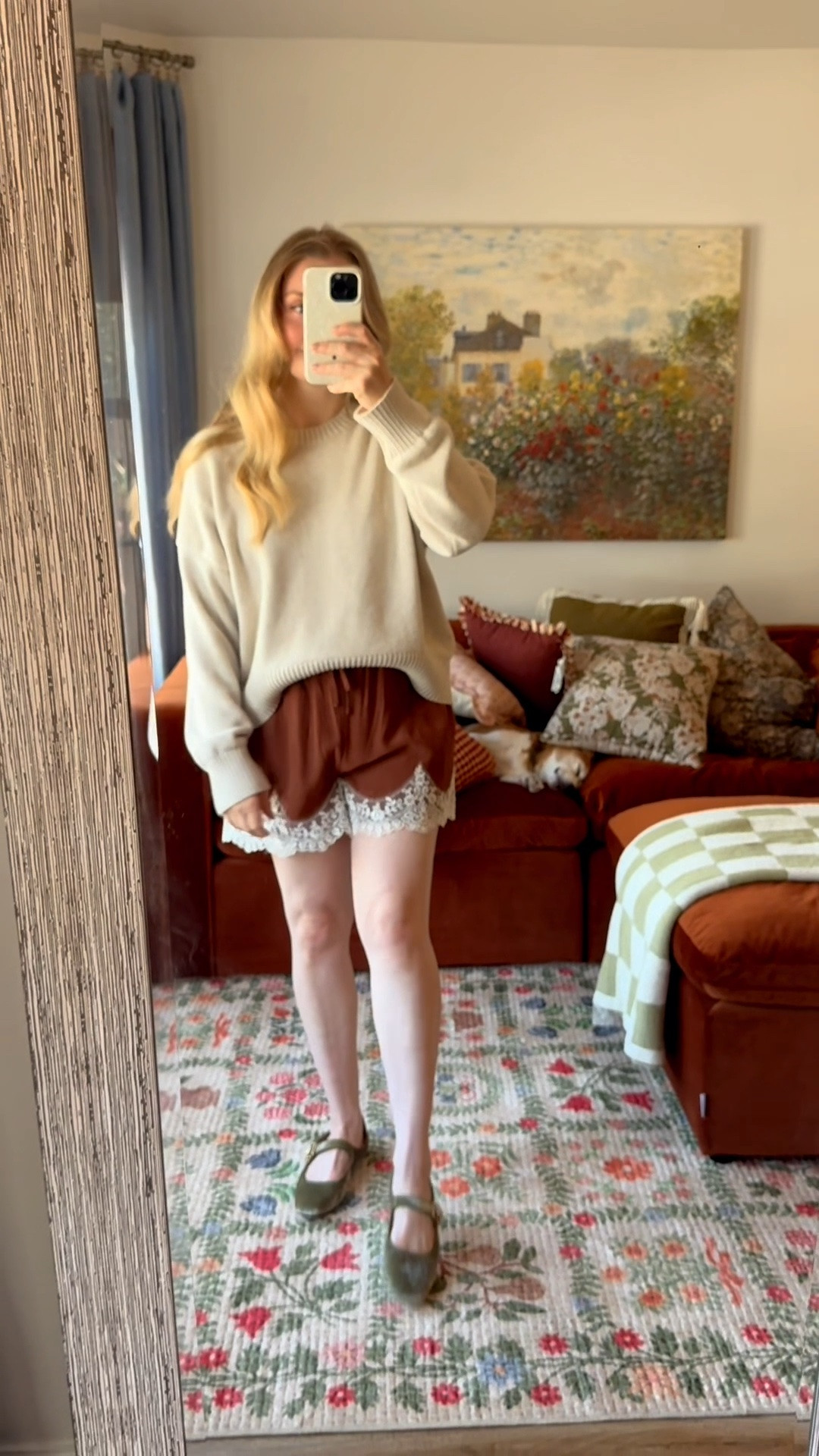 summer to fall outfits featuring these lace shorts! tts and a bit relaxed fitting, wearing my normal small. 

sleeveless sweater is tts, wearing my
normal small.

long sleeve sweater is tts, i sized up 1 to a medium for oversized fit.

#LTKSeasonal #LTKSaleAlert #LTKootd