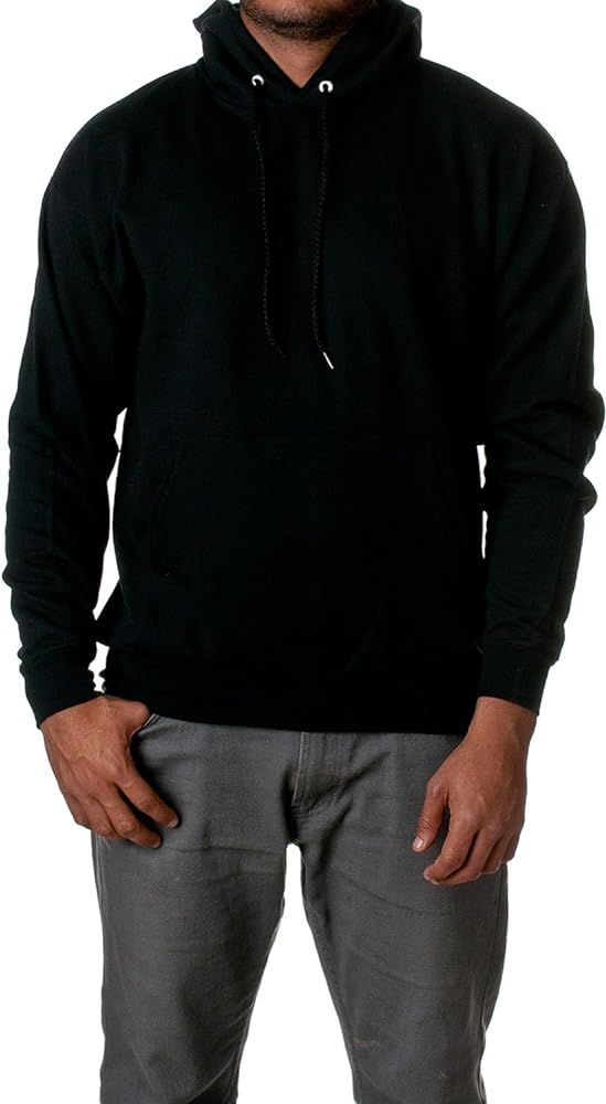 Hanes mens Ecosmart Hoodie, Midweight Fleece Sweatshirt, Pullover Hooded Sweatshirt for Men | Amazon (US)