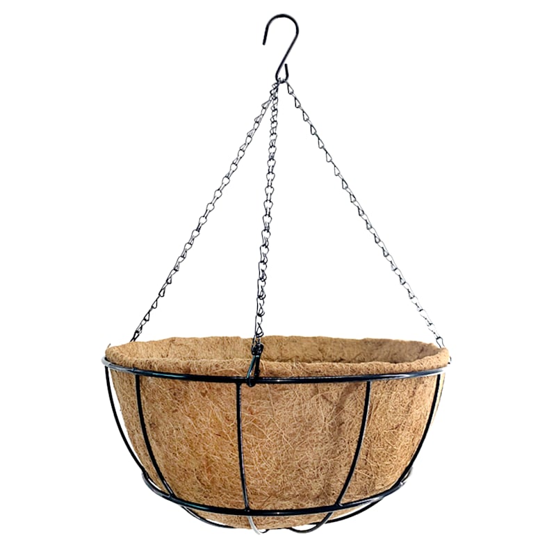 Hanging Metal Wire Coco Planter, 14" | At Home