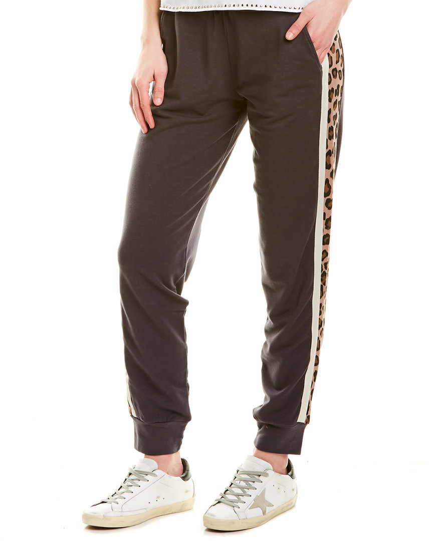 Monrow Leopard Sporty Sweatpant | Gilt