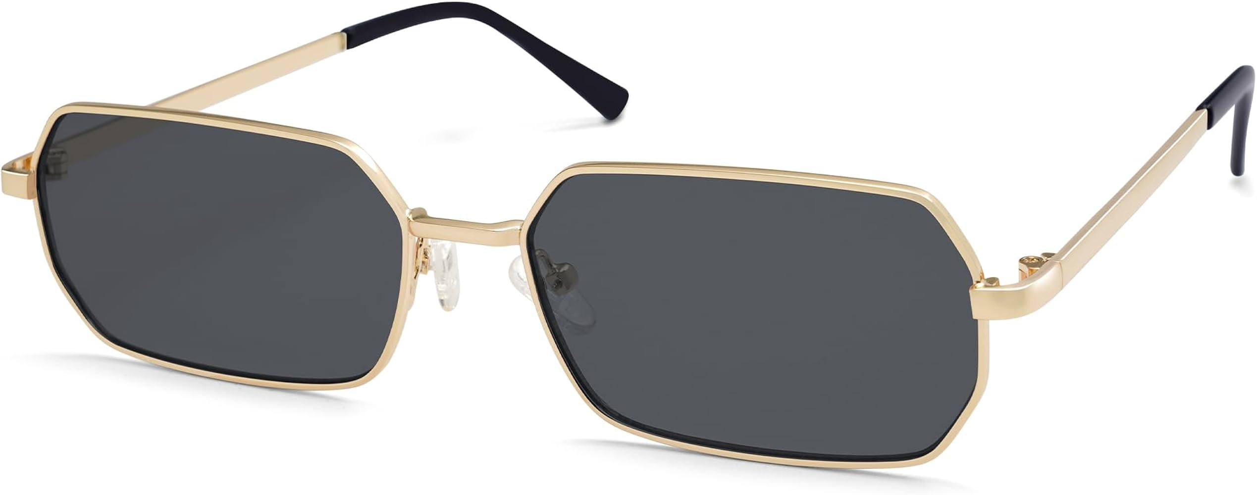 Allarallvr Rectangle Trendy Retro sunglasses for women 70S Narrow Vintage Small Sunnies AR81038 | Amazon (US)