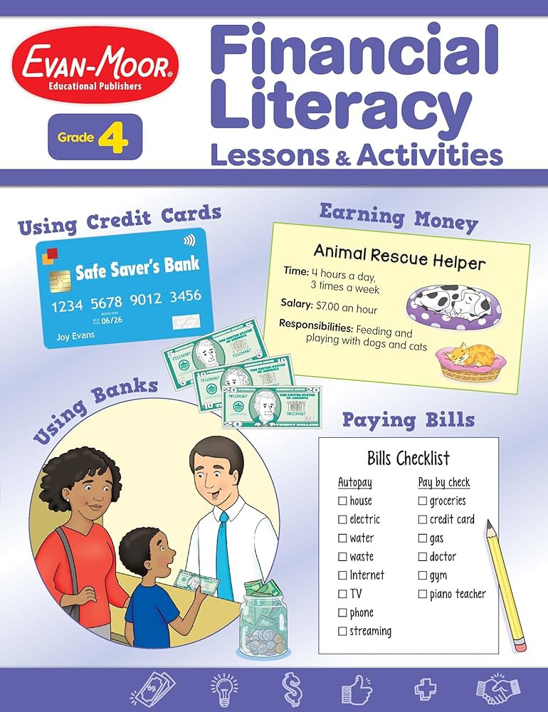 Financial Literacy Lessons and Activities for Grade 4 Teacher’s Resource Book, Reproducible Wor... | Amazon (US)