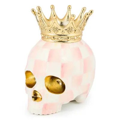 MACKENZIE CHILDS Check Crowned Skull in Rosy at Nordstrom | Nordstrom