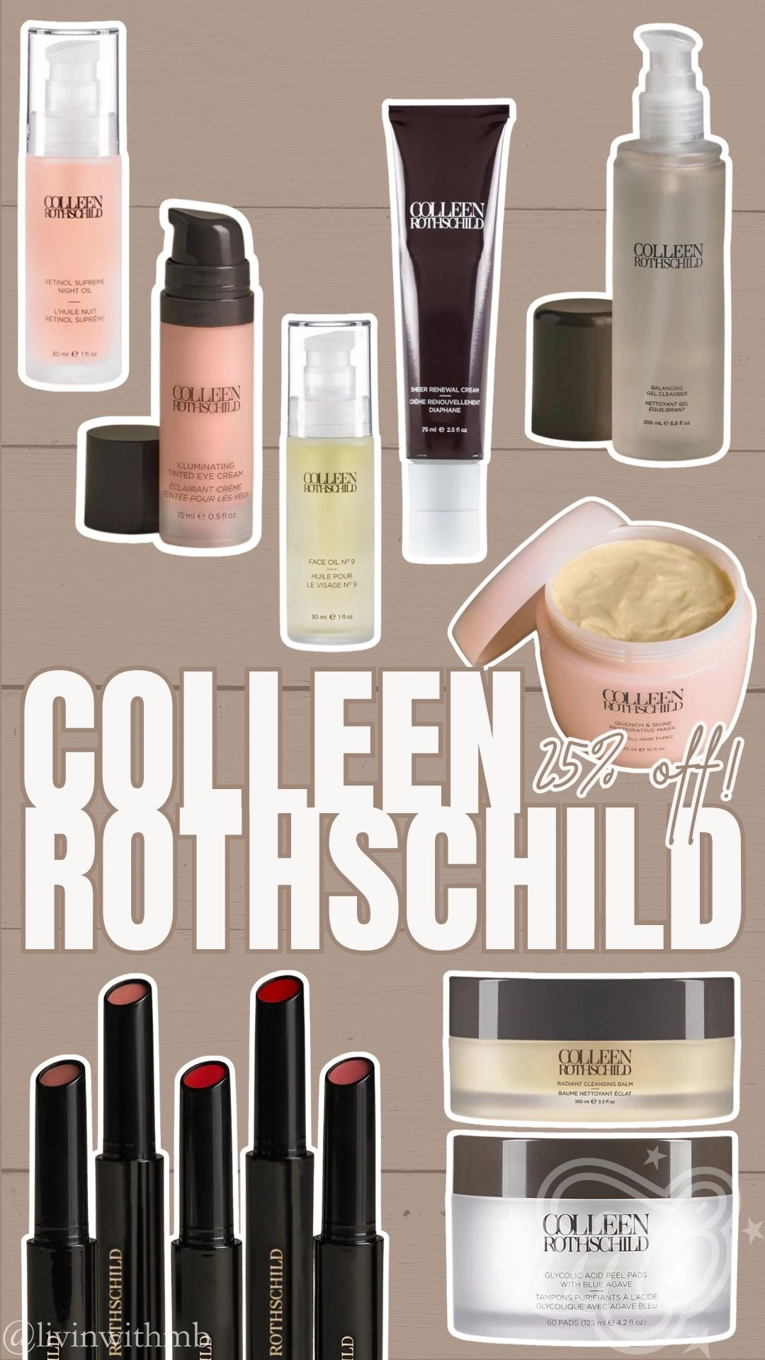25% off Colleen Rothschild’s best sellers!

No code needed  

#LTKSaleAlert #LTKBeauty #LTKgrwm
