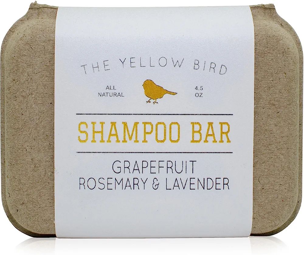The Yellow Bird Solid Bar Shampoo Soap. Grapefruit, Rosemary, and Lavender. Mild Natural and Orga... | Amazon (US)