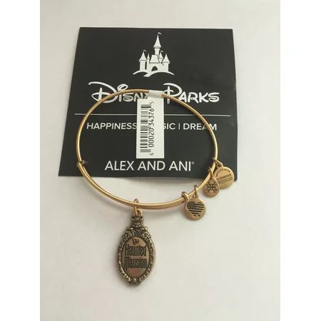Disney Alex and Ani Parks Haunted Mansion Logo Bangle Gold Finish New Tags | Walmart (US)