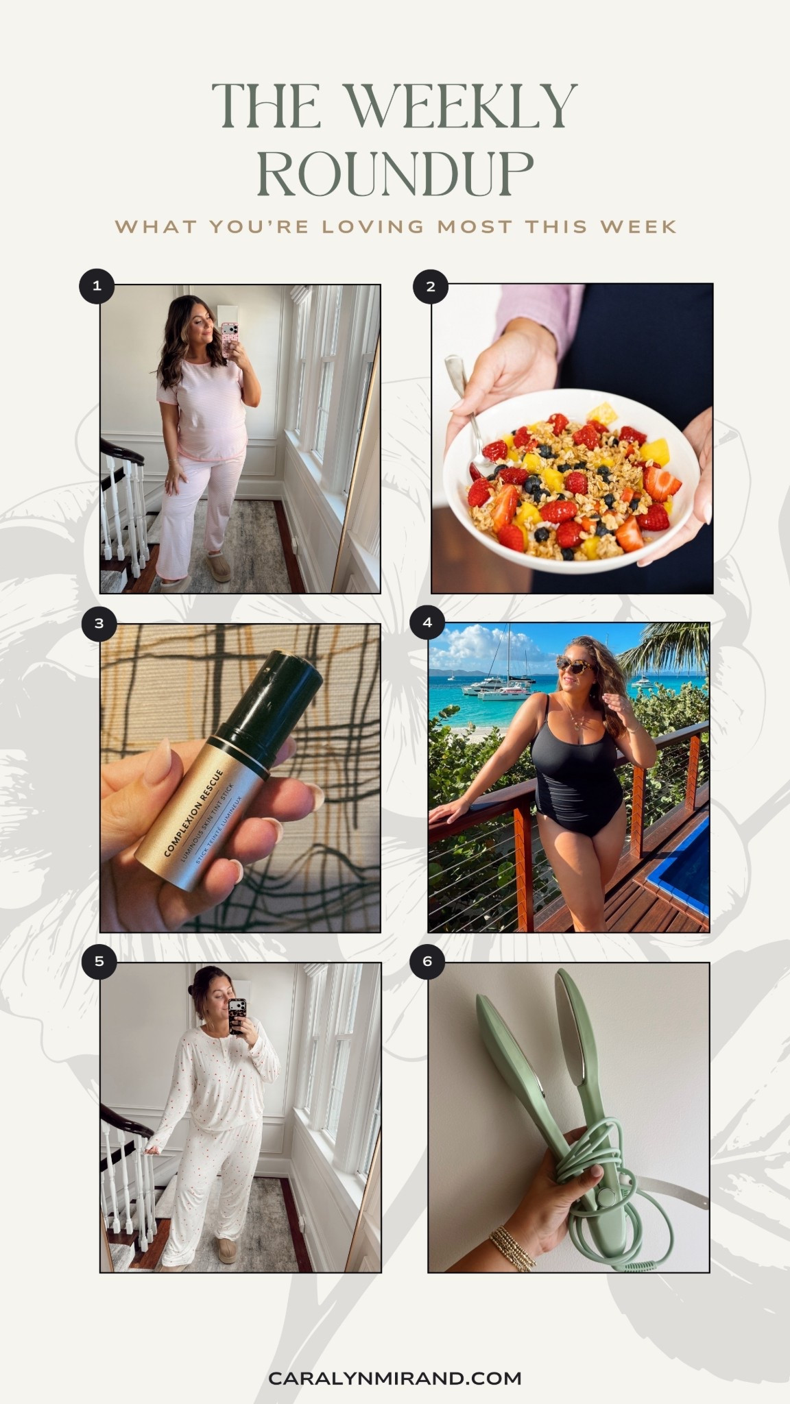 The weekly roundup of your most loved items - pajamas (non-maternity, bump friendly), plate bowls, foundation stick, my favorite swimsuit, and a travel iron and steamer in one! 

#LTKootd #LTKHome #LTKBeauty