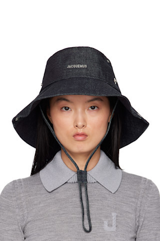 Navy La Croisière 'The de-Nîmes' Denim Bucket Hat | SSENSE
