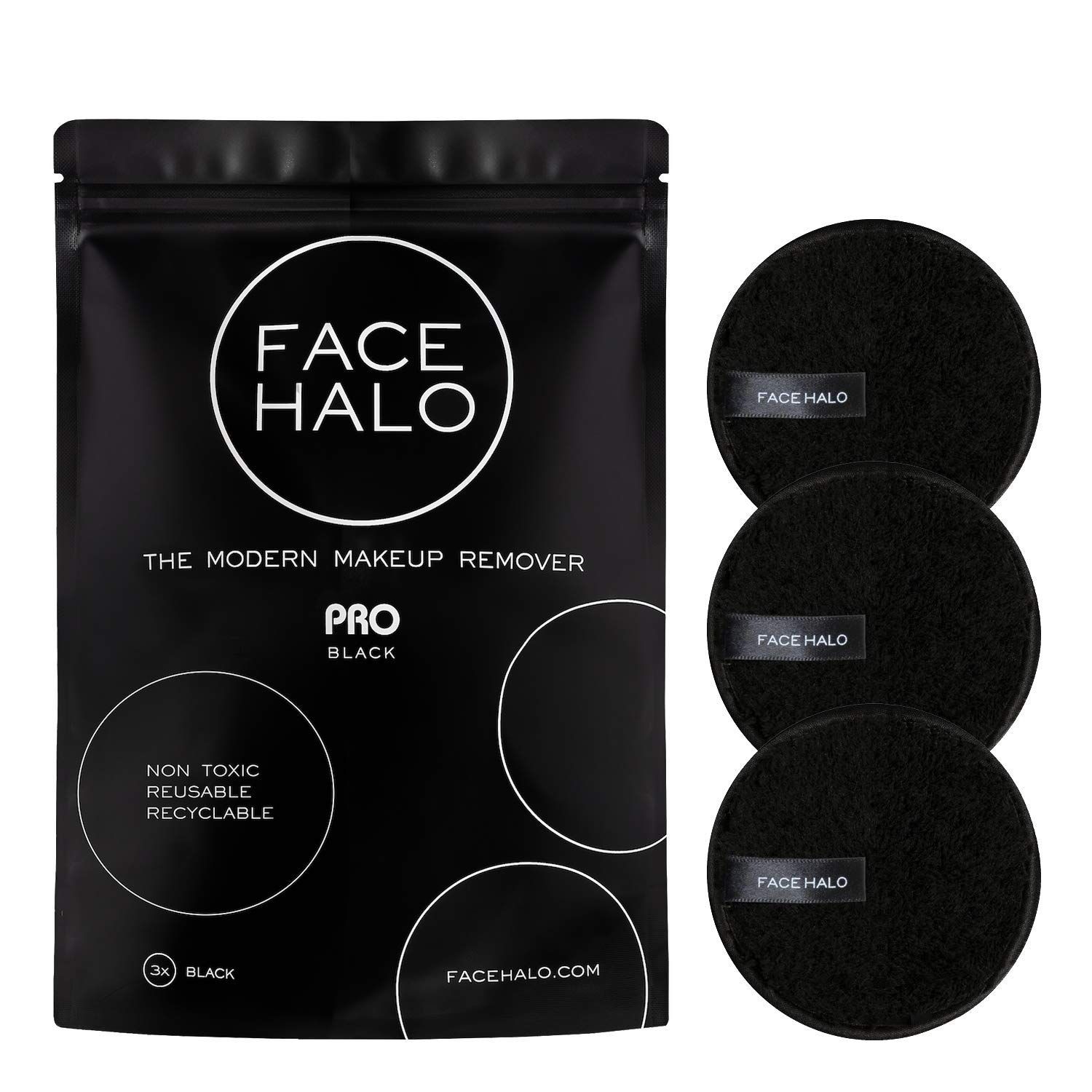Face Halo | Reusable Makeup Remover Pads, Round Makeup Remover Pads for Heavy Makeup & Masks - Mi... | Amazon (US)