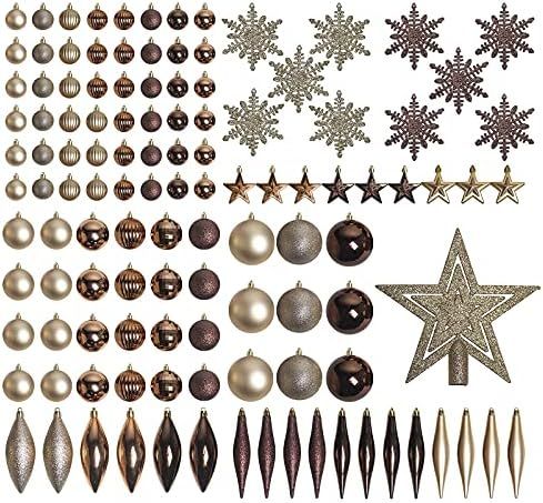 Amazon.com: PEIDUO Christmas Clearance 119 CT Christmas Balls Tree Ornaments, Shatterproof Ball S... | Amazon (US)