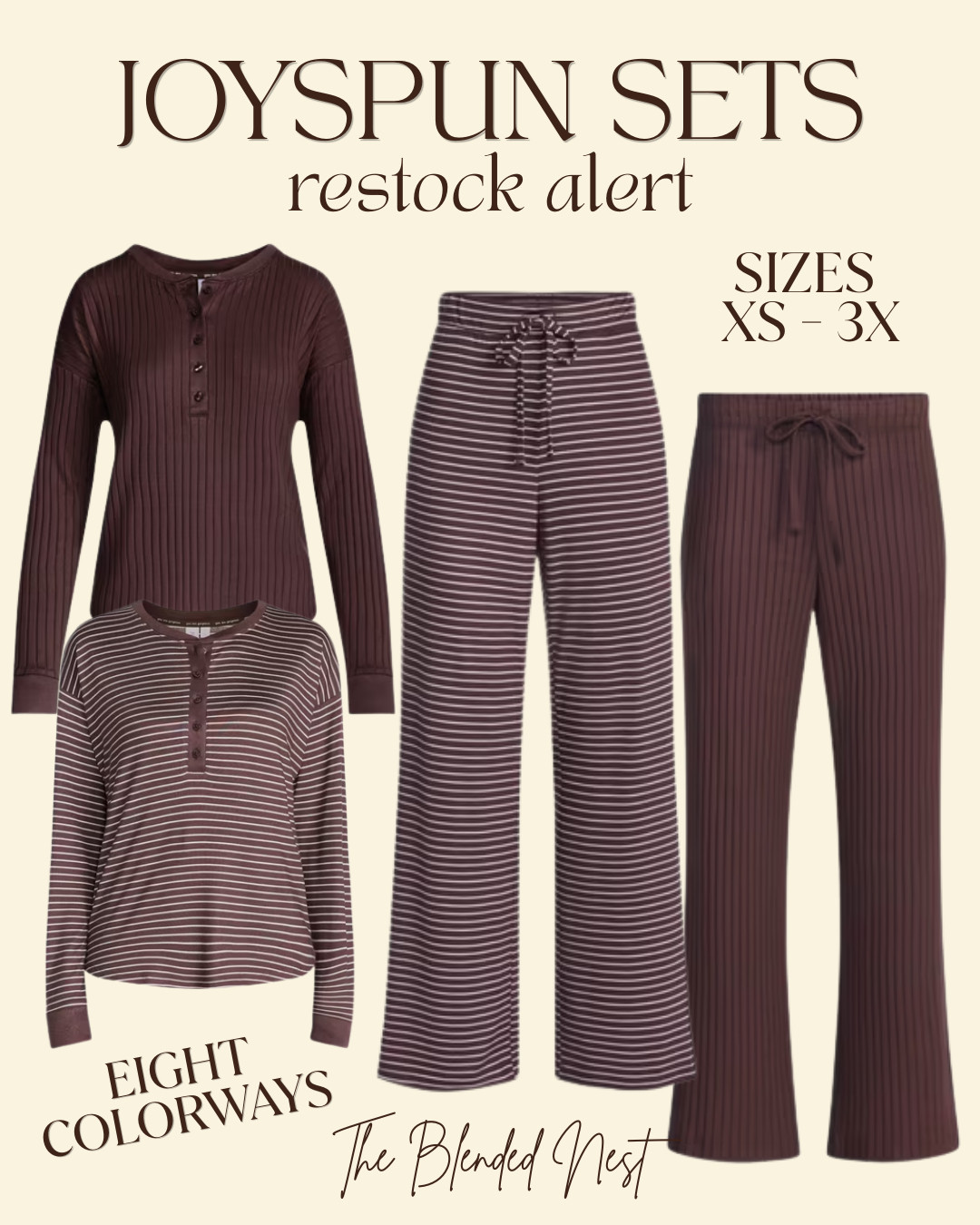 🚨 RESTOCK ALERT !!!

These cozy Joyspun pajama & lounge sets from Walmart are BACK IN STOCK!

Joyspun pajamas, Joyspun pajama set, Joyspun lounge set, Walmart pajamas, Walmart finds, Walmart fashion, Walmart clothing, Walmart lounge sets, Walmart pajama sets, Walmart sleepwear, Walmart sleep sets, matching pajama set, matching lounge set, cozy pajamas, cozy pajama set, soft pajamas, soft lounge set, comfortable pajamas, comfy pajamas, comfy lounge set, women’s pajamas, women’s lounge sets, women’s sleepwear, affordable pajamas, affordable lounge set, budget friendly pajamas, Walmart deals, Walmart restock, restock alert, pajama restock, lounge set restock, back in stock, pajamas back in stock, cozy nightwear, cute pajamas, cute lounge sets, everyday loungewear, loungewear, soft loungewear, cozy loungewear, fall pajamas, fall loungewear, fall lounge set, cozy fall finds, Walmart fall finds, affordable fall finds, cozy essentials, homebody essentials, stay at home outfit, comfy clothes, matching sets, two piece set, two piece lounge set, pajama outfit, sleepwear set, cozy clothes, Walmart must haves, Walmart viral finds, Walmart favorites, Walmart hidden gems, The Blended Nest 

 #LTKootd #LTKmorningroutine #LTKSeasonal