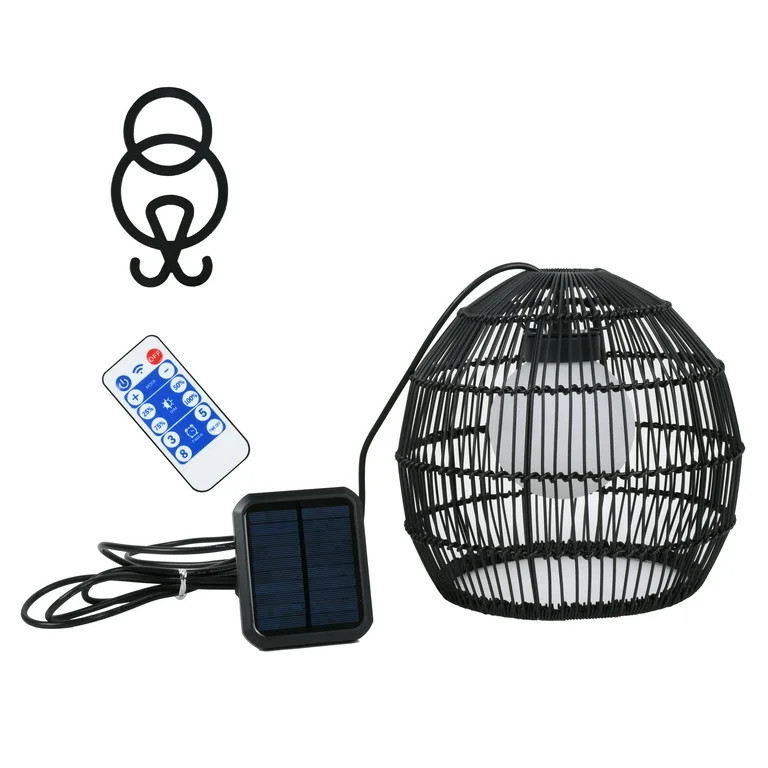 Better Homes & Gardens 11'' 8 Lights Black PE Woven Pendant - Walmart.com | Walmart (US)