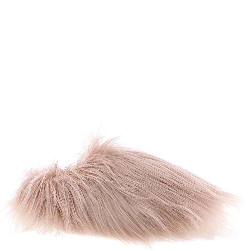 Steve Madden Women's Fuzzy Slipper, Mauve, 9 M US | Amazon (US)