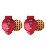 DASH Mini Waffle Maker (2 Pack) for Individual Waffles Hash Browns, Keto Chaffles with Easy to Clean | Amazon (US)