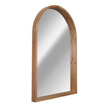 Origin 21  24-in W x 36-in H Arch Natural Wood Framed Wall Mirror | Lowe's