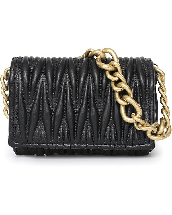 Montana West Quilted Purses for Women Chunky Chain Shoulder Bags | Amazon (US)